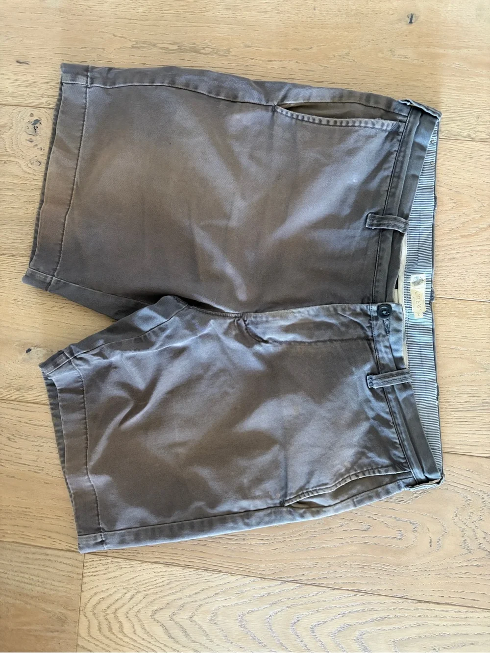 J. Crew Men's Grey Flat Front Shorts